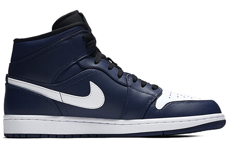 Air Jordan 1 Mid Obsidian White 554724-401