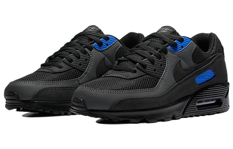 Nike Air Max 90 'Black Hyper Royal' Black/Dark Smoke Grey/Iron Grey/Black DA1505-001 KICKSOVER