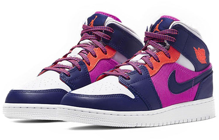 Air Jordan 1 Mid GS Fire Pink 555112-602