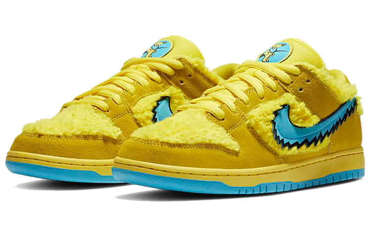Nike SB Skateboard Dunk Low Grateful Dead Bears - Yellow CJ5378-700
