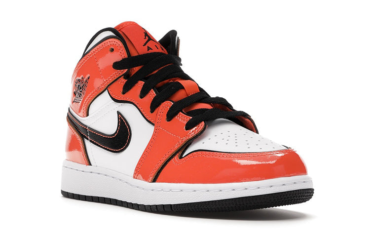 Air Jordan 1 Mid SE GS 'Turf Orange' Turf Orange/Black/White BQ6931-802