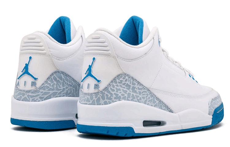 Womens WMNS Air Jordan 3 Retro 'Harbor Blue' White/Harbor Blue-Boarder Blue 315296-142