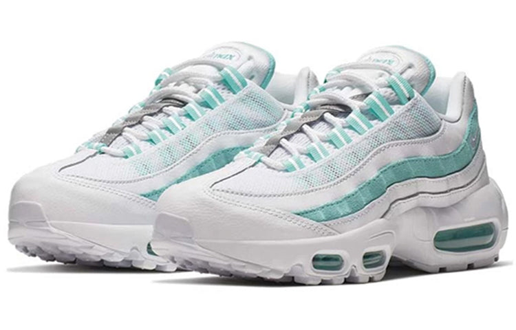 Nike Womens Air Max 95 'Light Aqua' White/White/Light Aqua 307960-115 sneakmarks