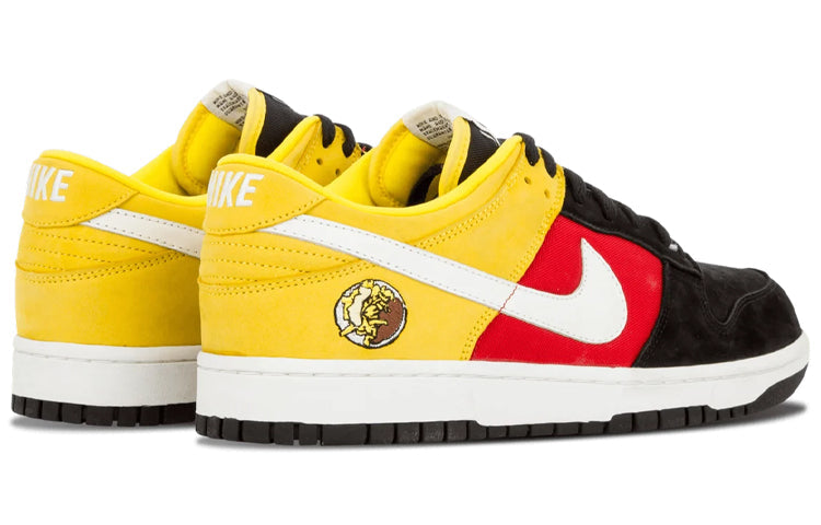 Nike Dunk Low Black/Wht-Chrm Yellow-Sprt Red 304714-014