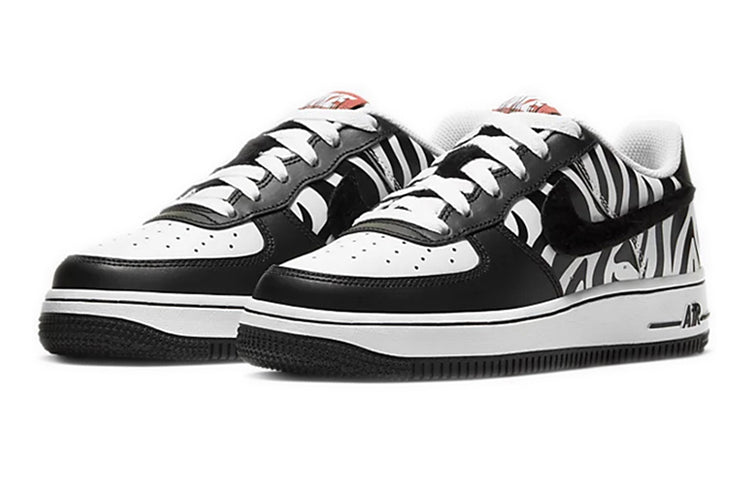 Nike Air Force 1 Low'Zebra Print' GS White/Black CU4687-100 KICKSOVER