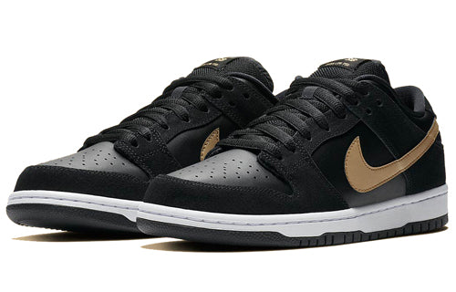 Nike Dunk Low SB Skateboard Pro 'Metallic Gold' Black/Metallic Gold-White BQ6817-002