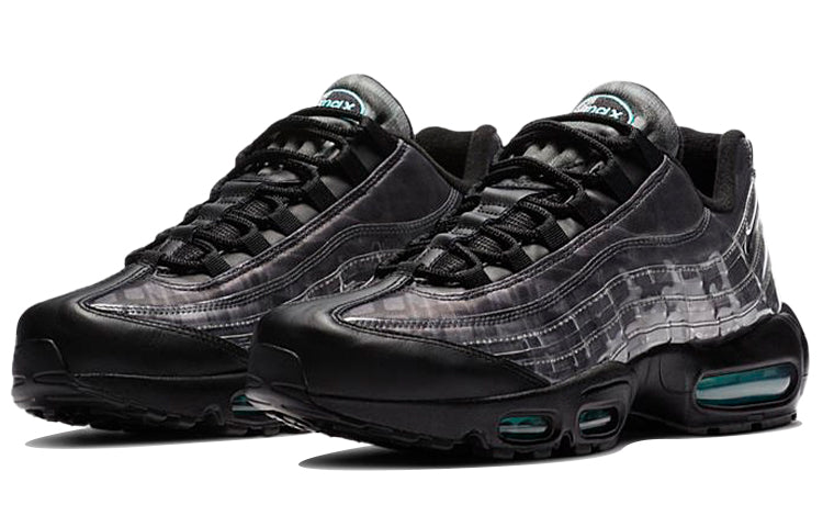 Nike Air Max 95 'Black Aurora Green' Black/Black/Aurora Green/Smoke Grey DA7735-001 sneakmarks