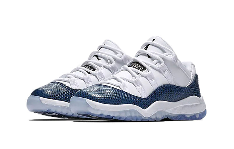 Air Jordan 11 Retro Low PS 'Navy Snakeskin' 2019 White/Black-Navy CD6848-102