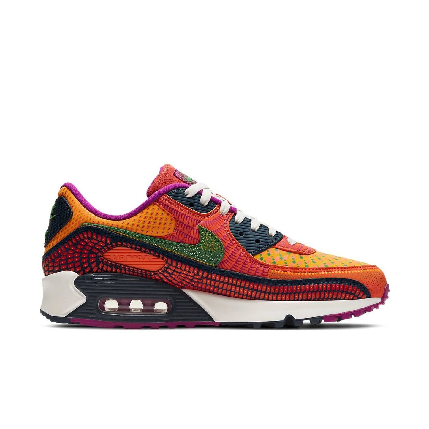 Nike Air Max 90 'Dia de los Muertos' Deep Ocean/Sail/University Gold/Cactus Flower DC5154-458