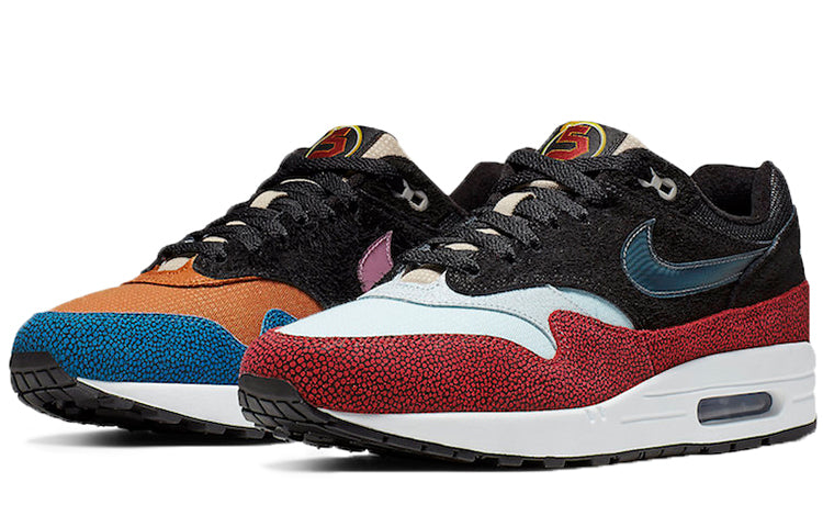 Nike De'Aaron Fox x Air Max 1 'Swipa' Black/Cinder Orange/Photo Blue/Moon Particle/Desert Ore CJ9746-001 KICKSOVER