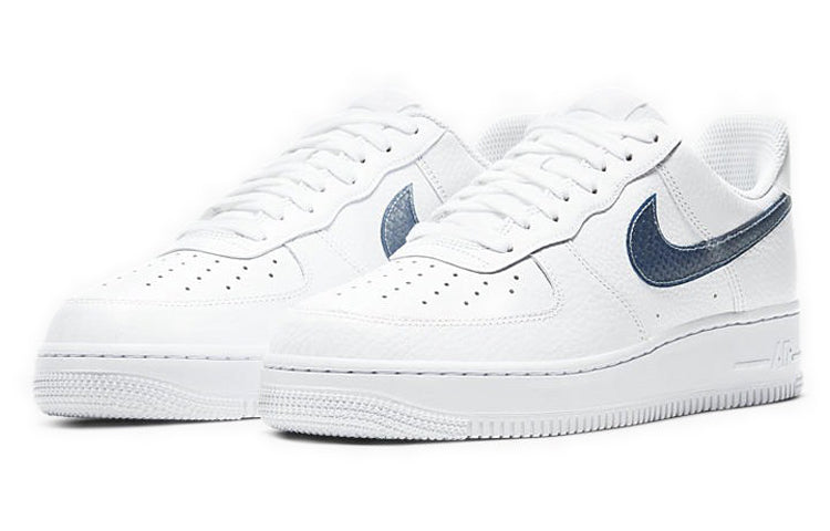 Nike Air Force 1 Low 'Blue Snakeskin' White/Thunderstorm Blue CW7567-100 KICKSOVER