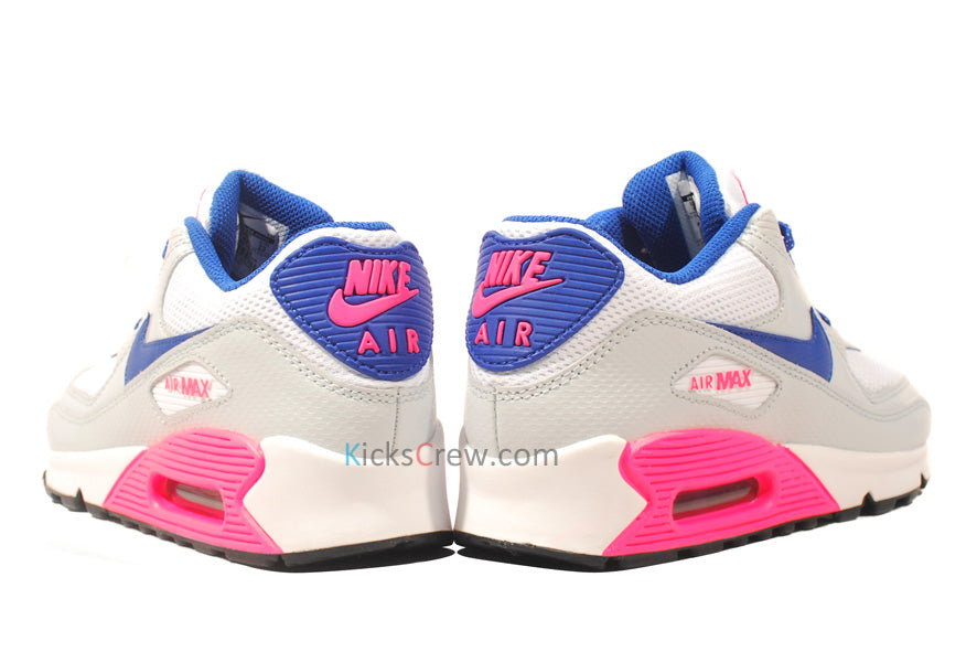 Nike Air Max 90 GS White Hyper Blue Pink 345017-116