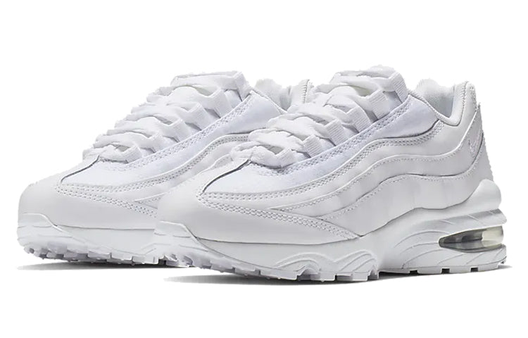 Nike Air Max 95 GS 'White Metallic Silver' White/Metallic Silver-Pure Platinum-White 905348-104 sneakmarks