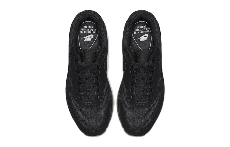 Nike Womens Air Max 1 'Triple Black' Black/Black/Black 319986-045 KICKSOVER