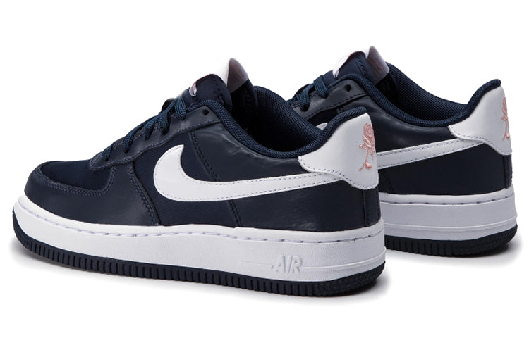 Nike Air Force 1 Low GS 'Valentine's Day - Obsidian' Obsidian/Obsidian/White/Bleached Coral BQ6980-400 KICKSOVER