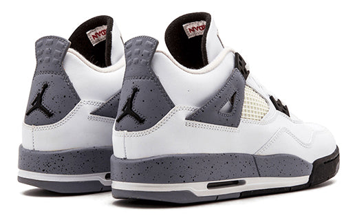 Air Jordan 4 Retro'Cement' 2012 GS White/Black-Cement Grey 408452-103