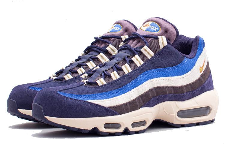 Nike Air Max 95 Premium 'Blackened Blue' Blackened Blue/Camper Green-Monarch 538416-404 sneakmarks