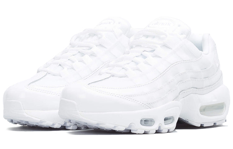 Nike Womens Air Max 95 'Triple White' White/White-White 307960-108 sneakmarks