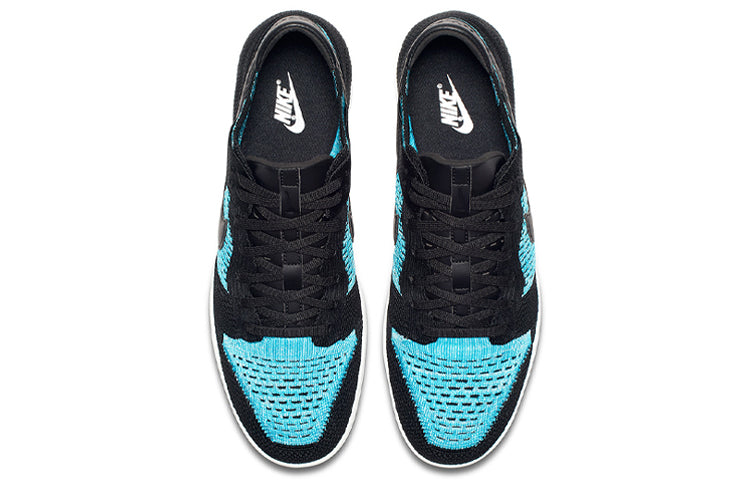 Nike Dunk Low Flyknit Black Chlorine Blue 917746-001