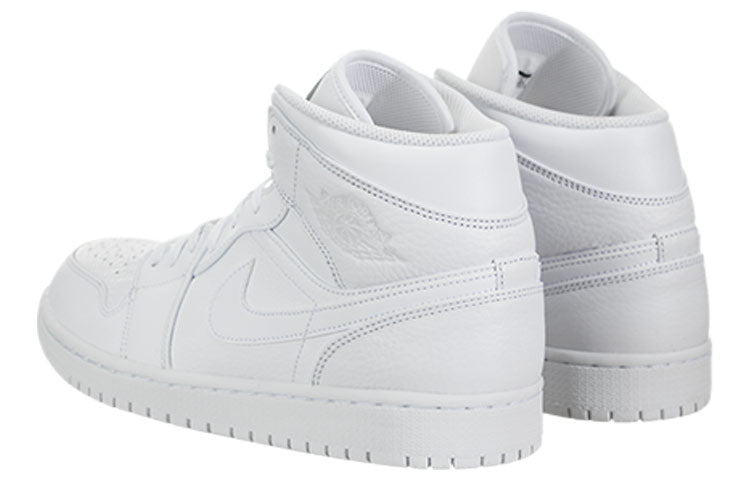 Air Jordan 1 Mid Triple White 554724-109