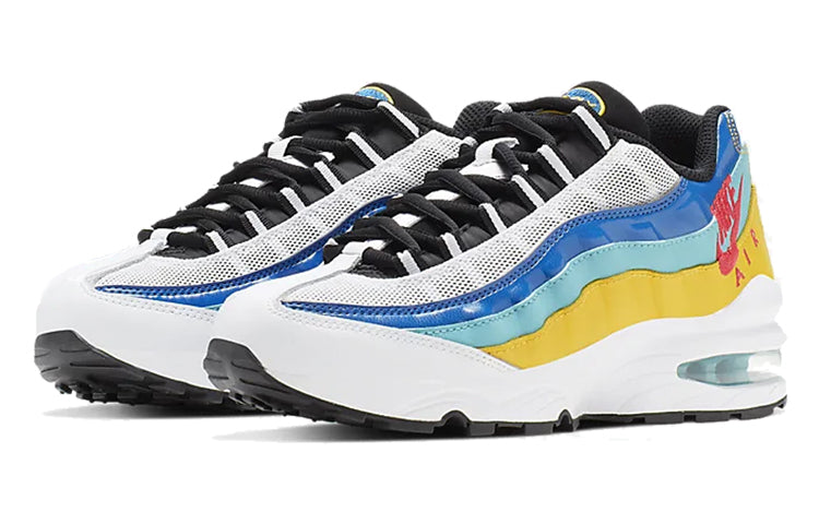 Nike Air Max 95'Game Change' GS White/University Gold/Teal Nebula/Red Orbit CJ6955-100 sneakmarks