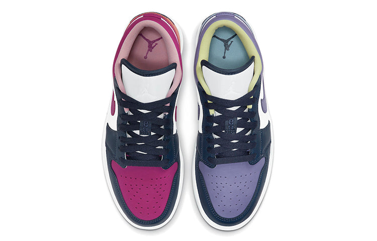 Womens WMNS Air Jordan 1 Low SE Mismatched - Purple Magenta DJ4342-400