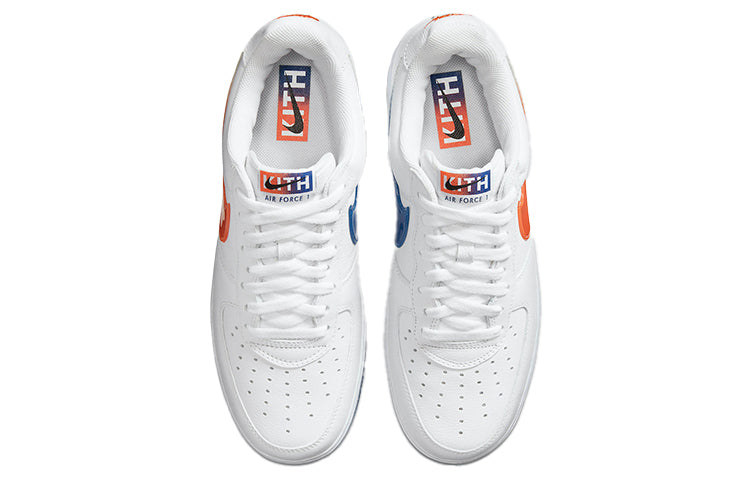 Nike Kith x Air Force 1 Low White/Rush Blue/White/Brilliant Orange CZ7928-100 KICKSOVER