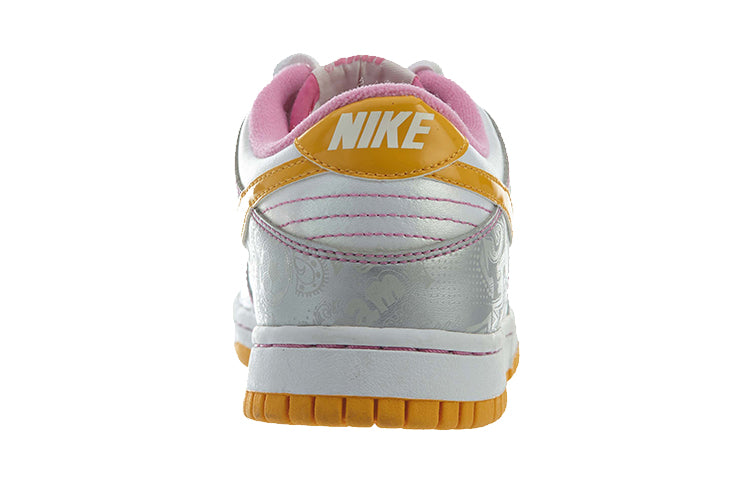 Nike Dunk Low GS White/Del Sol-Metallic Silver 309601-173