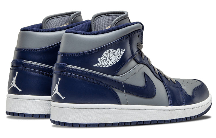 Air Jordan 1 Mid Cool Grey Midnight Navy 554724-006