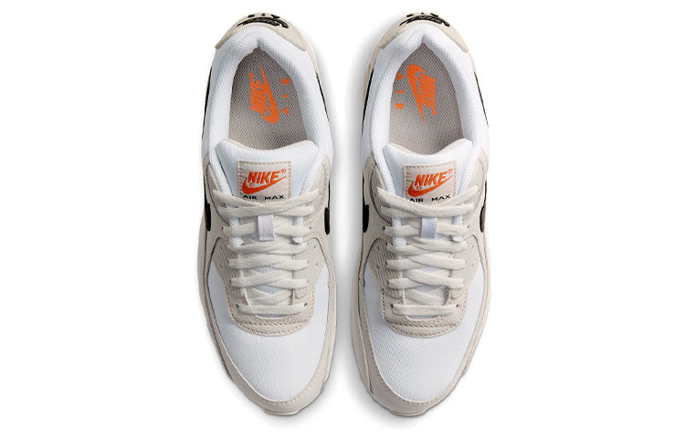 Nike Air Max 90 'Light Bone' White/Black/Light Bone/Team Orange DH4103-100 KICKSOVER