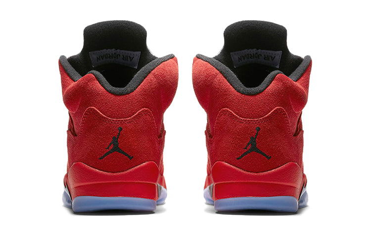 Air Jordan 5 Retro BG Flight Suit - Red Suede 440888-602