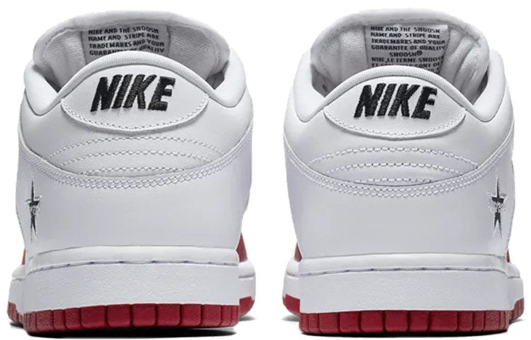 Nike SB Skateboard Dunk Low Supreme - White Red CK3480-600