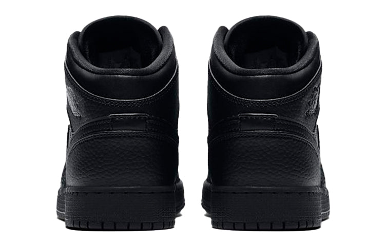 Air Jordan 1 Mid GS Triple Black 554725-091