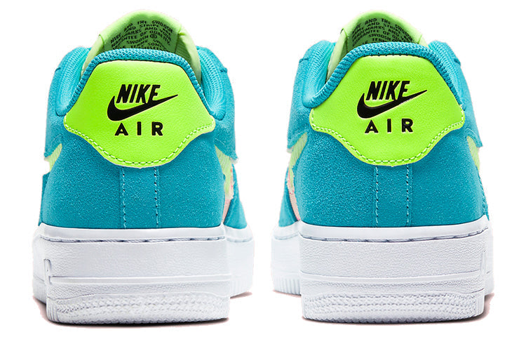 Nike Air Force 1 Low GS 'Transparent Blue Swoosh' CJ4093-300 KICKSOVER