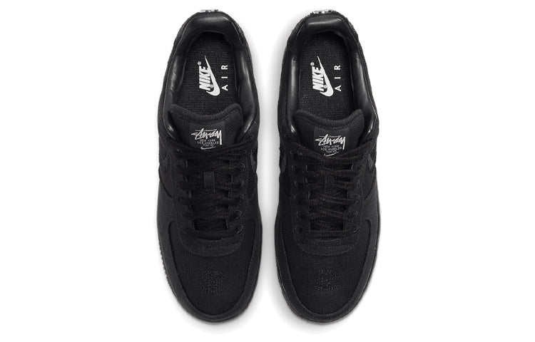 Nike Stussy x Air Force 1 Low 'Triple Black' Black/Black/Black CZ9084-001 KICKSOVER