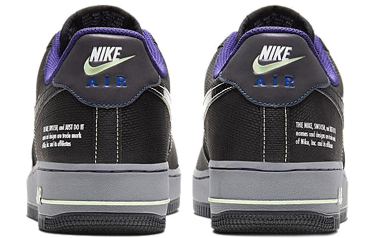 Nike Air Force 1 Low 'Future Swoosh' Black/Cool Grey/Vapor Green/Racer Blue CT1621-001 KICKSOVER