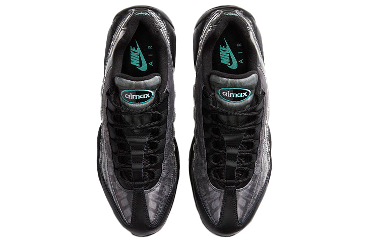 Nike Air Max 95 'Black Aurora Green' Black/Black/Aurora Green/Smoke Grey DA7735-001 sneakmarks