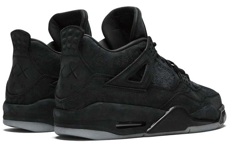 Nike KAWS x Air Jordan 4 Retro 'Black' Black/Black-Clear Glow 930155-001