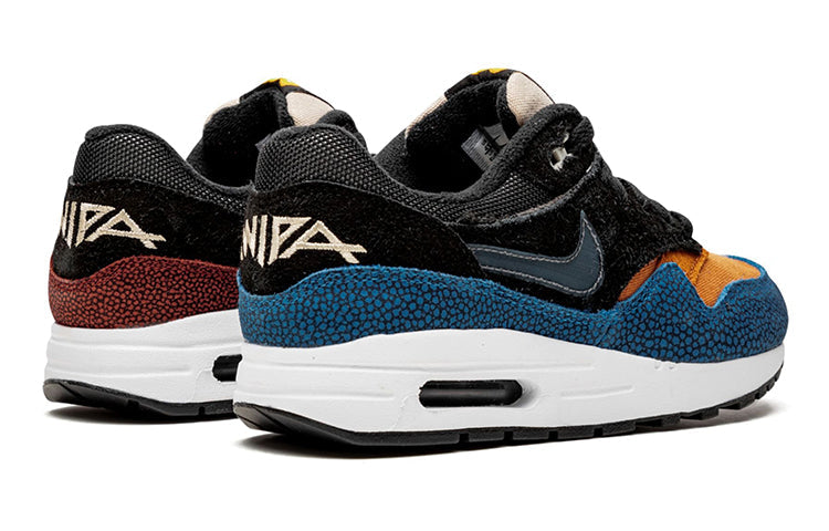 Nike De'Aaron Fox x Air Max 1 GS 'Swipa' Black/Cinder Orange/Photo Blue/Moon Particle/Desert Ore CJ9888-001 KICKSOVER