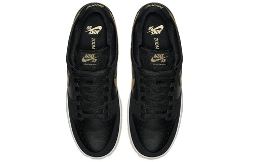 Nike Dunk Low SB Skateboard Pro 'Metallic Gold' Black/Metallic Gold-White BQ6817-002