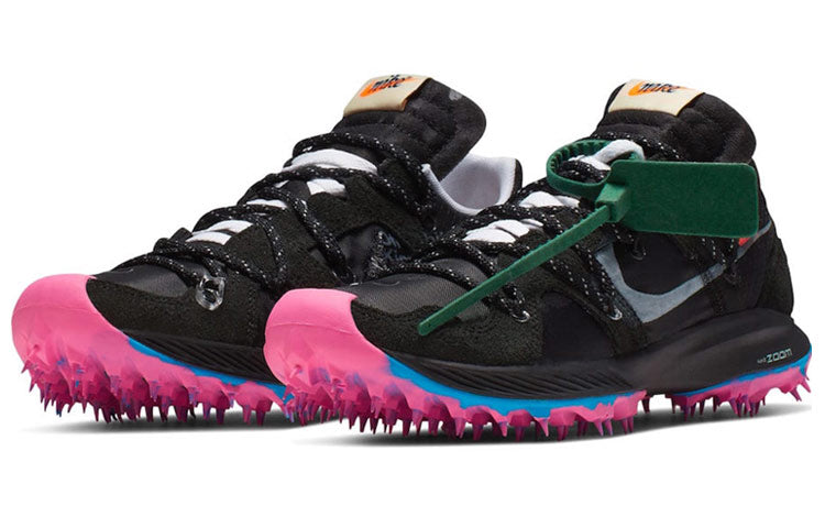 Nike Womens WMNS Zoom Terra Kiger 5 OW Off-White - Black Pink Blast CD8179-001 sneakmarks