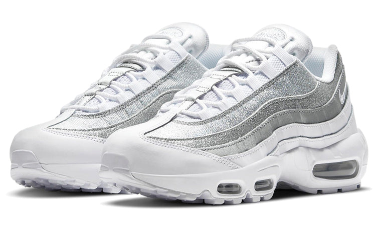 Nike Womens Air Max 95 'White Metallic Silver' White/White/Metallic Silver DH3857-100 sneakmarks