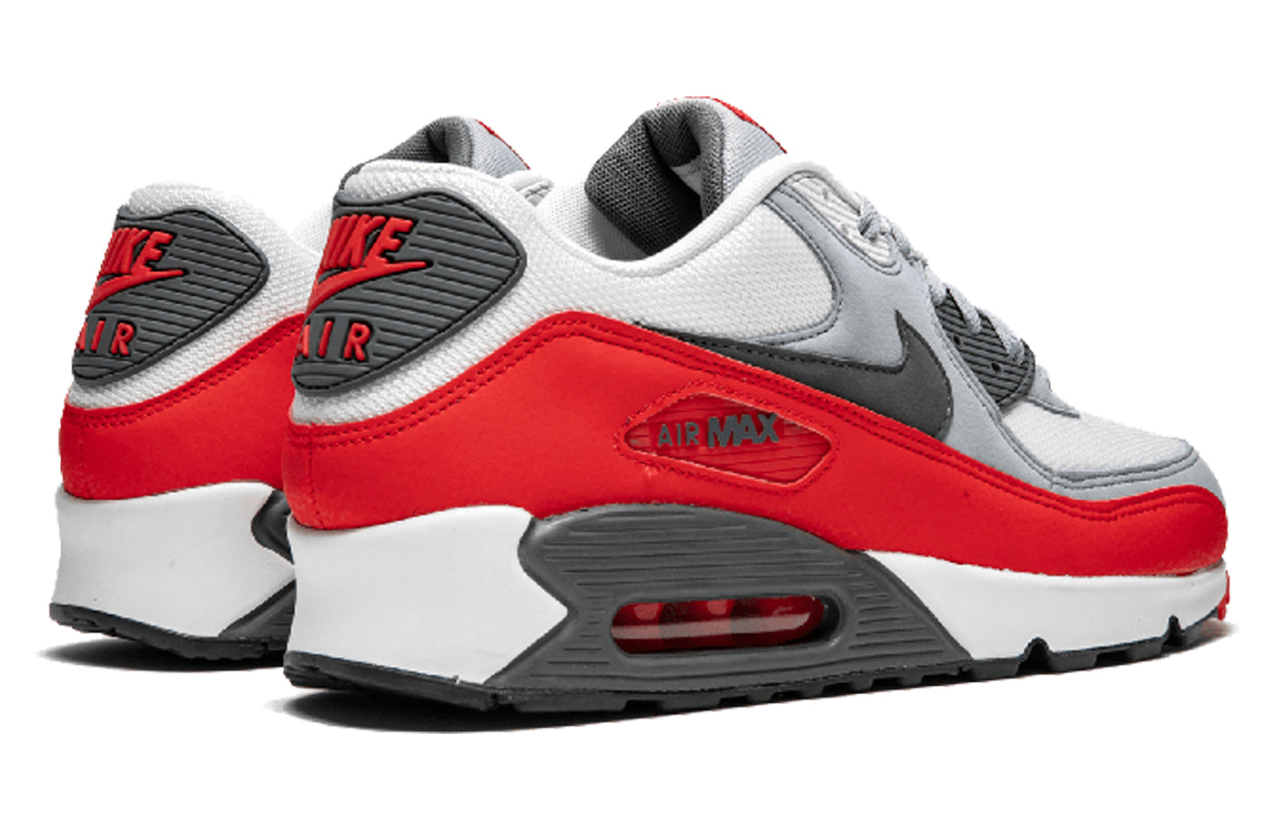 Nike Air Max 90 Essential Wolf Grey Challenge Red 537384-039