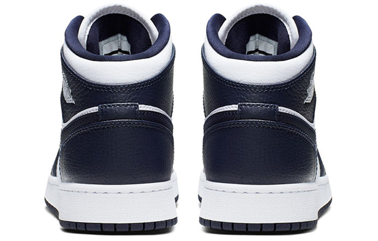 Air Jordan 1 Mid GS White Obsidian 554725-174