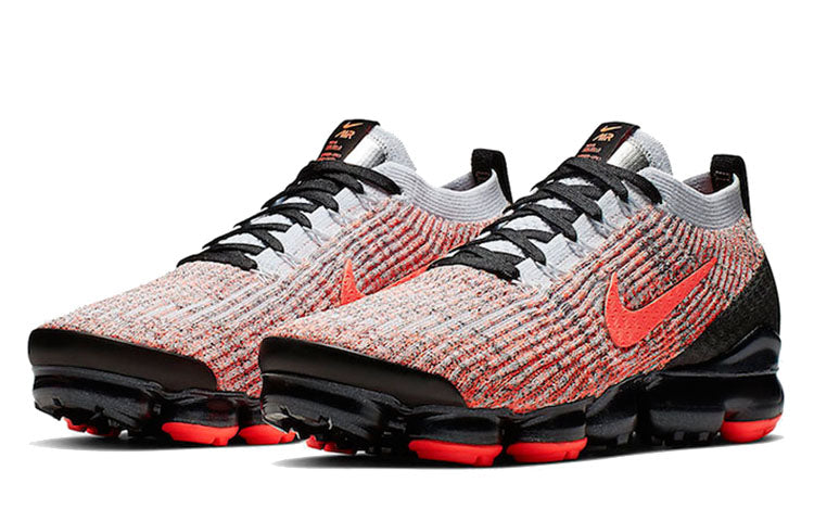 Nike Air VaporMax Flyknit 3 'Hyper Crimson' Bright Mango/Pure Platinum-Black-White-Metallic Silver AJ6900-800