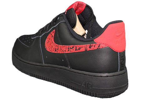 Nike Air Force 1 Low 'Red Paisley Black/University Red-University Red AO3154-001 KICKSOVER