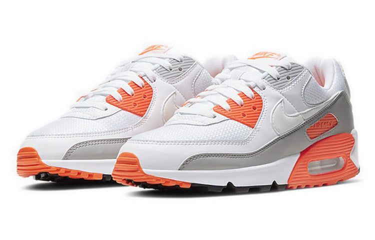 Nike Air Max 90 'Hyper Orange' White/White/Hyper Orange/Light Smoke Grey CT4352-103 KICKSOVER