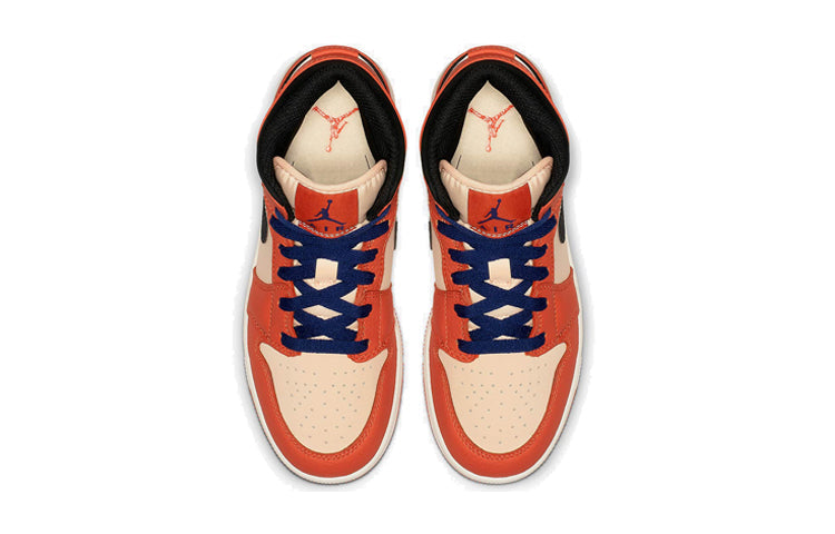 Air Jordan 1 Mid SE GS Team Orange BQ6931-800