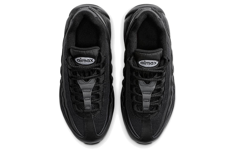 Nike Air Max 95 Recraft GS 'Triple Black' Black/Black/White/Black CJ3906-001 sneakmarks