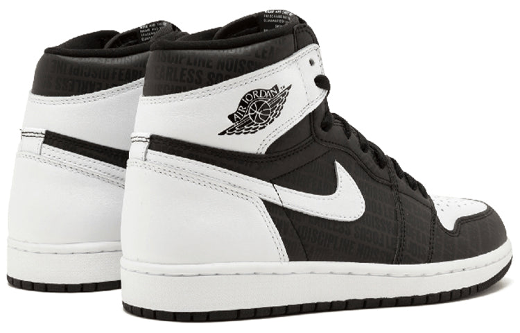 Air Jordan 1 Retro High OG 'RE2PECT' Black/White 555088-008